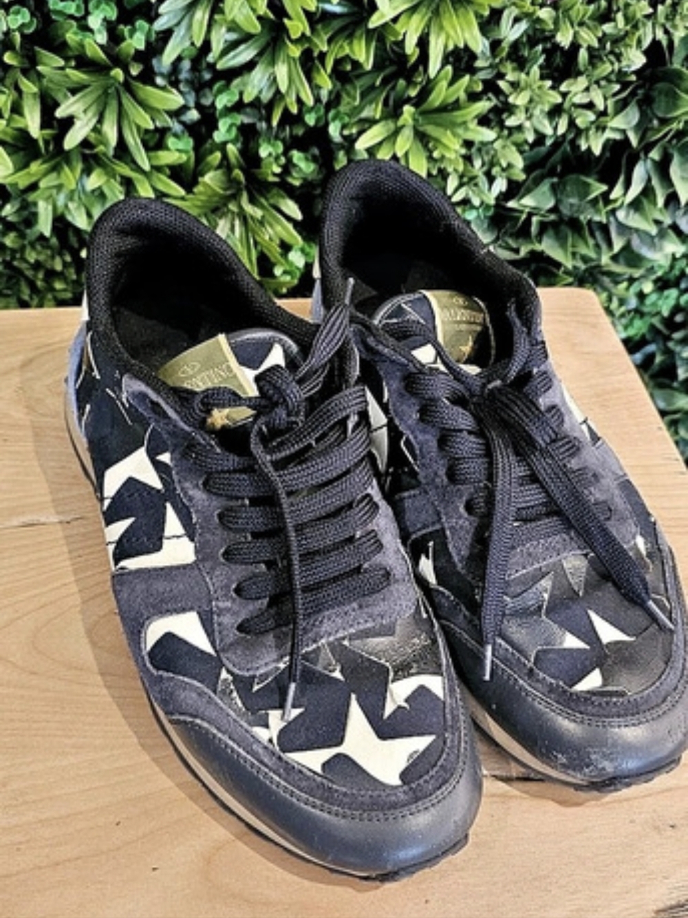 Printed Sneakers in Black & White